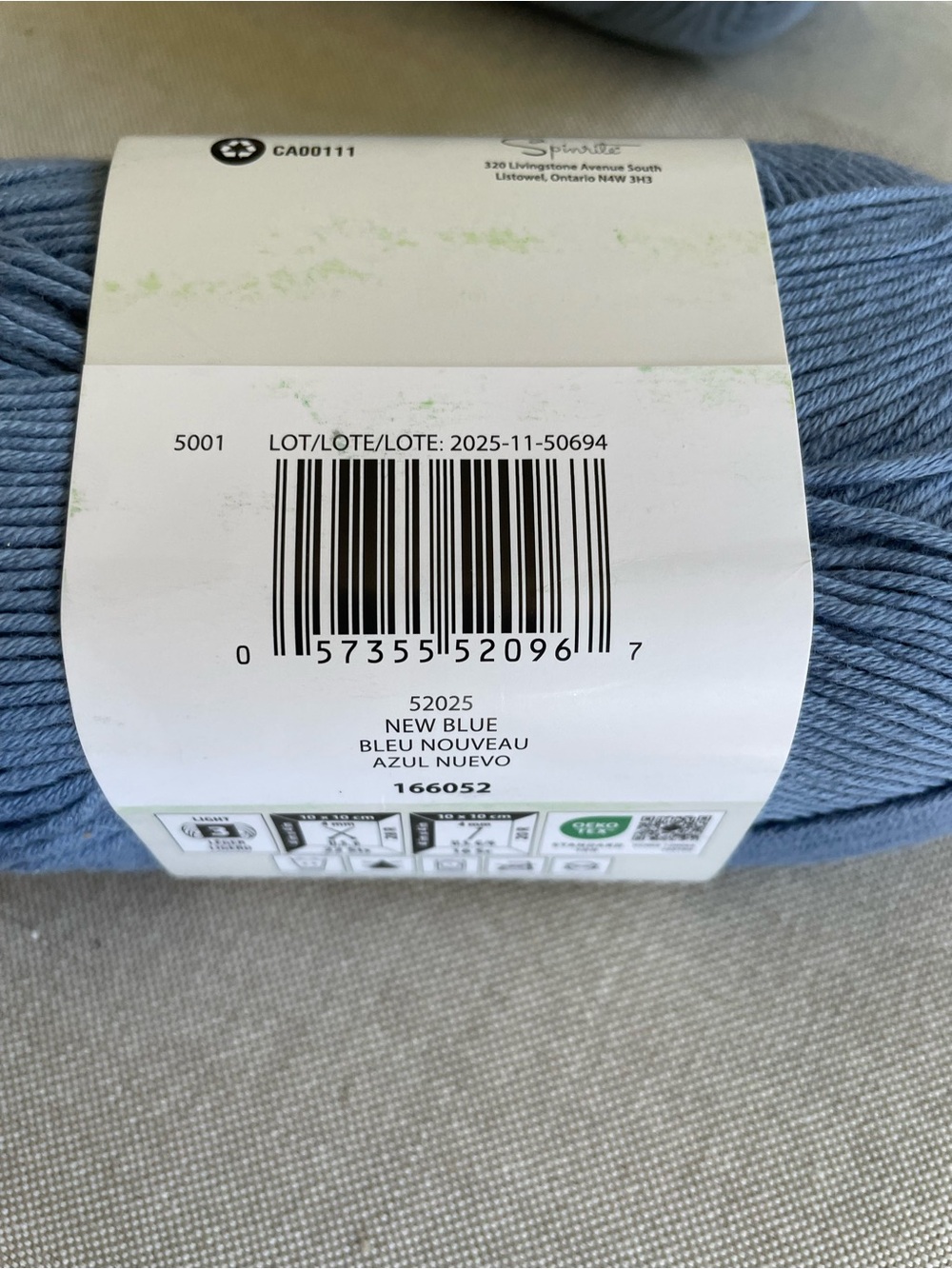 Bernat Softee Baby Cotton Yarn - Blue - Picture 2 of 3